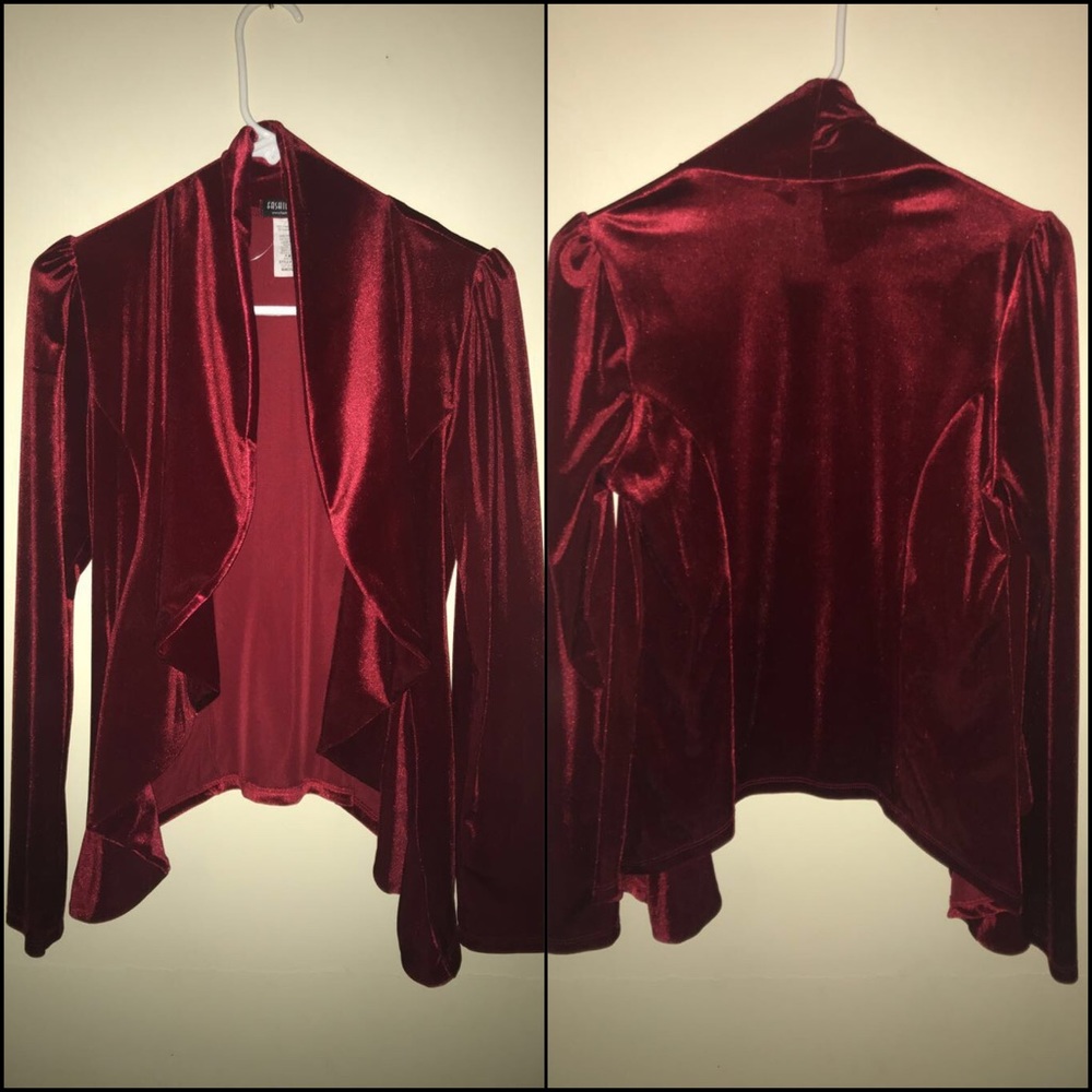 FashionNova Burgundy Blazer
